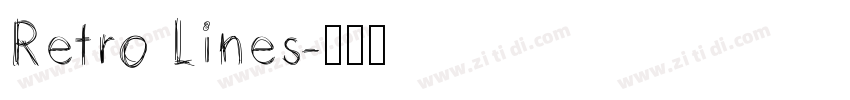 Retro Lines字体转换